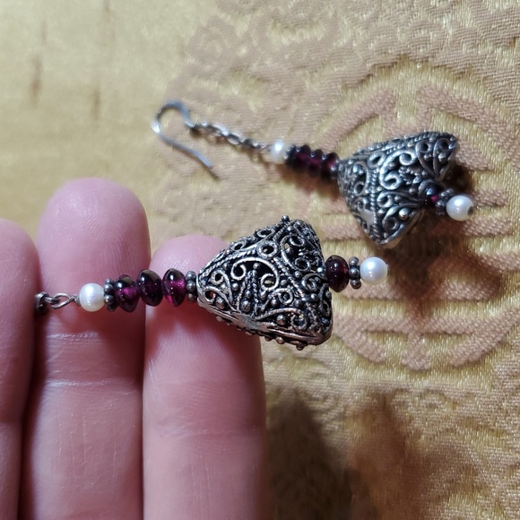 🧿NEW ELEGANT SILVER EARRINGS - Picture 11 of 12
